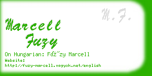 marcell fuzy business card